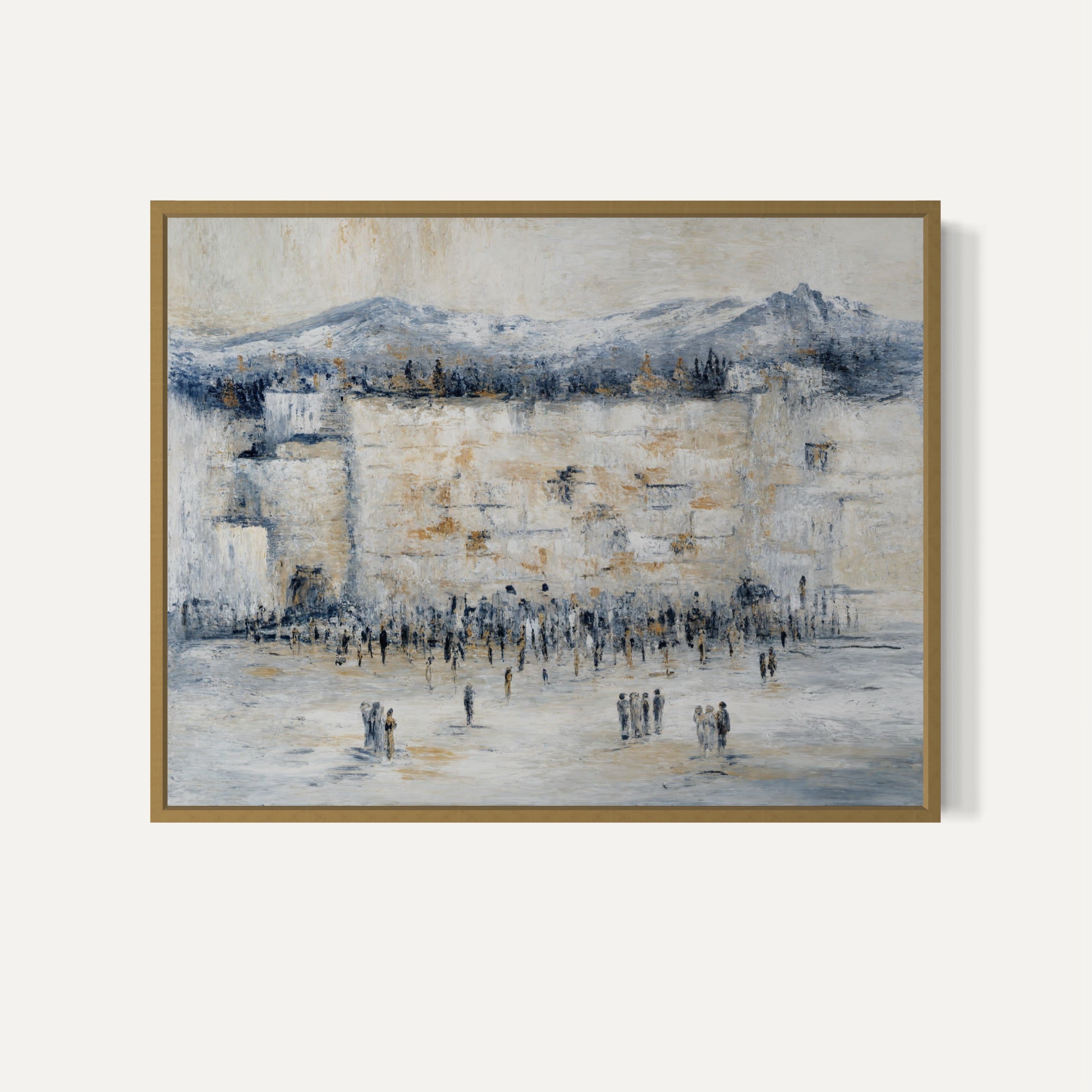 "Kotel in White Abstract"