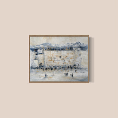 "Kotel in White Abstract"