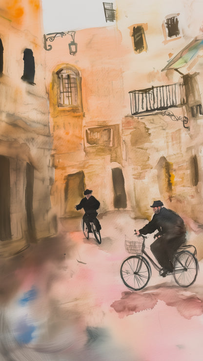 “Riding Through the Old City”